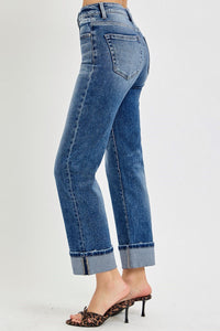 RISEN Tummy Control Straight Jeans