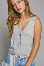 Load image into Gallery viewer, Sleeveless Henley V-Neck