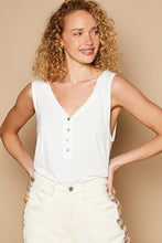 Load image into Gallery viewer, Sleeveless Henley V-Neck