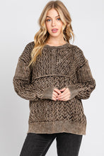 Load image into Gallery viewer, Mineral Wash Cable Sweater