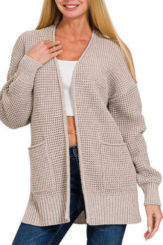 Waffle Cardigan