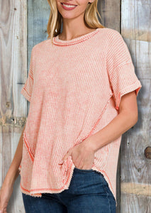 Distressed Waffle Top
