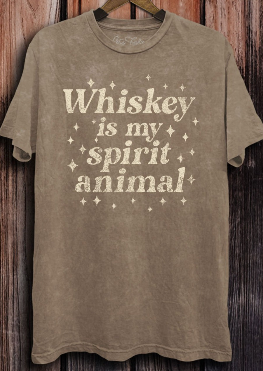 Whiskey Is My Spirit Animal Tee
