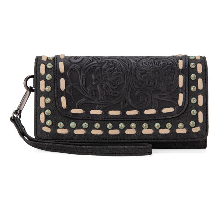 Trinity Ranch Floral Tooled Collection Wallet