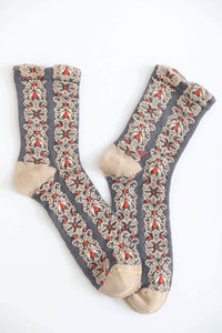 Jezebel Floral Embroidered Socks