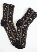 Load image into Gallery viewer, Jezebel Floral Embroidered Socks