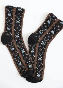 Jezebel Floral Embroidered Socks