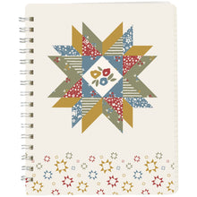 Load image into Gallery viewer, Primitives by Kathy - Star Quilt Spiral Notebook