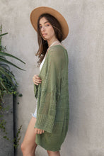 Load image into Gallery viewer, Leto Accessories - Knit Netted Cardigan: Bronze