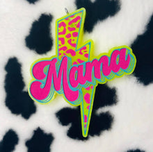 Load image into Gallery viewer, Neon Mama Lighting Bolt Car Freshie: Leather &amp; Lace