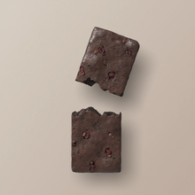 Load image into Gallery viewer, Two dark brown stone blocks on a beige background
