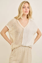 Load image into Gallery viewer, Woman wearing a beige knit outfit against a plain background