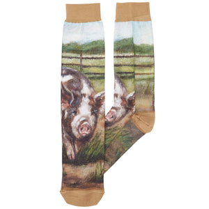 Primitives by Kathy - Kune Kune Pig Socks