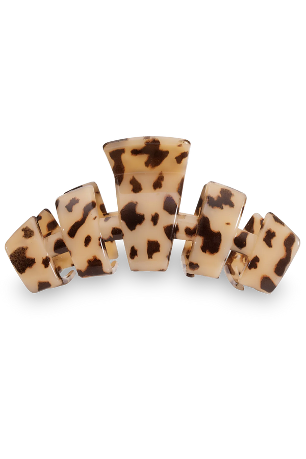 TELETIES - Classic Hair Clip | Medium | Blonde Tortoise