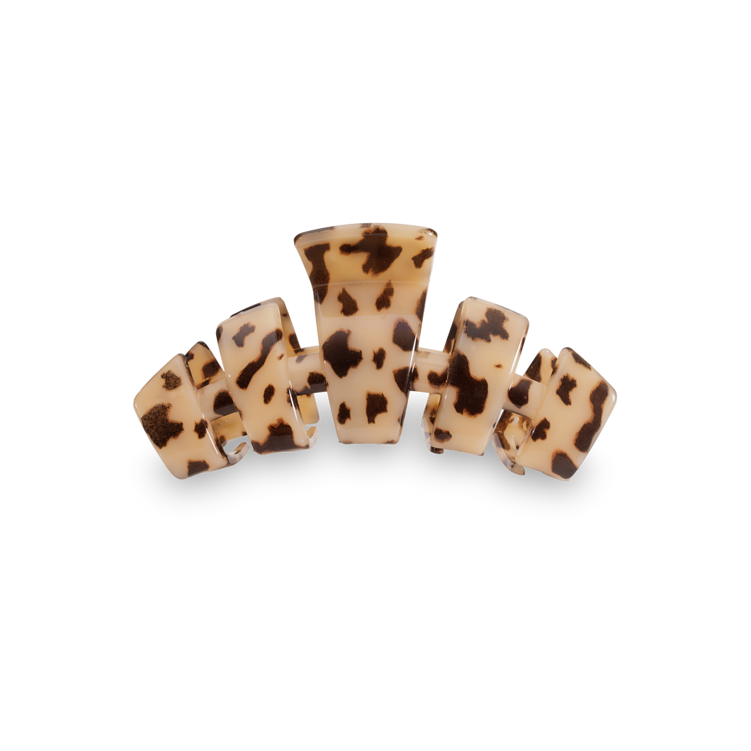 TELETIES - Classic Hair Clip | Medium | Blonde Tortoise