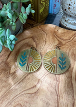 Load image into Gallery viewer, Wild Lupine Folkcraft - Sunbeam - Stained Glass Resin Earrings