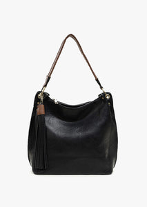 Jen & Co Amber Hobo Black
