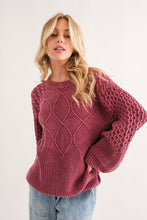 Load image into Gallery viewer, Antiquity Cable Knit Sweater