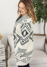 Load image into Gallery viewer, Aztec Hooded Cardigan