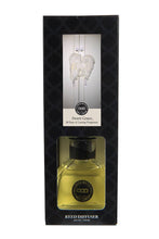 Load image into Gallery viewer, Reed diffuser bottle in packaging with brand logo on a white background