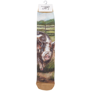 Primitives by Kathy - Kune Kune Pig Socks