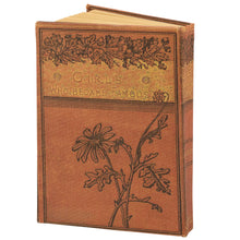 Load image into Gallery viewer, Vintage-style book with floral design and text on a white background