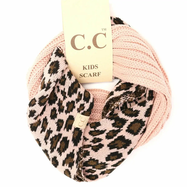 C.C Beanie - KIDS Scarf - Leopard Print CC Infinity: Indie Pink