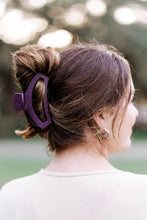 Load image into Gallery viewer, TELETIES - Open Hair Clip | Large | Burgundy Bliss