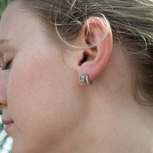 Load image into Gallery viewer, 18K Gold PVD Stainless Steel Knot Stud Earrings: Stainless