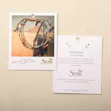 Load image into Gallery viewer, Jewelry cards with a bracelet and earring set on a beige background