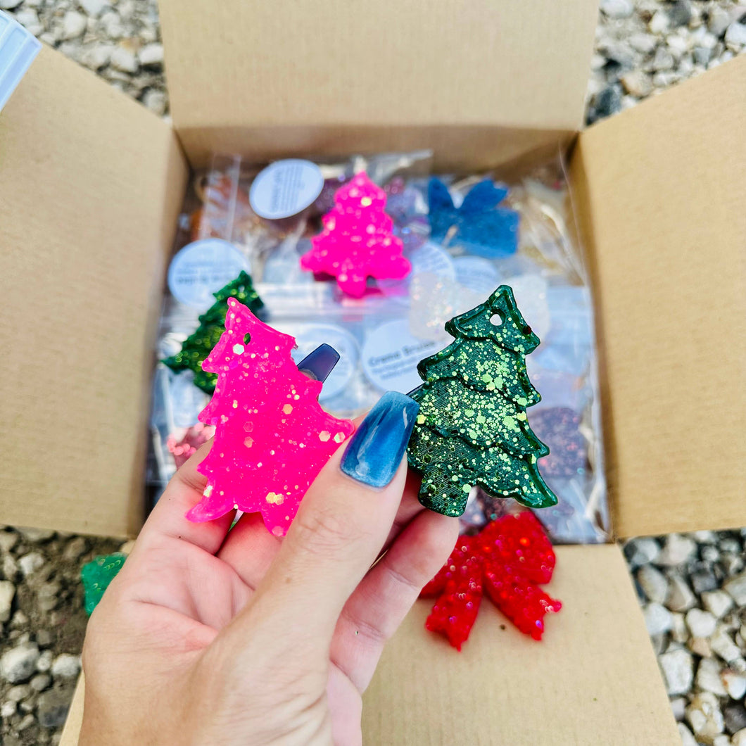 Southern Creek Wholesale - Christmas Mini Tree Car Freshie: Pink