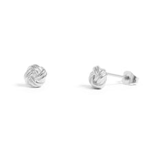 Load image into Gallery viewer, 18K Gold PVD Stainless Steel Knot Stud Earrings: Stainless