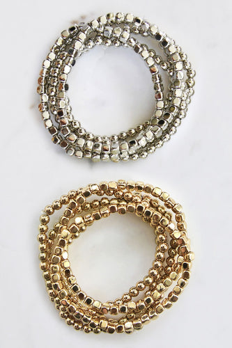 Beaded Stretch Bracelet Set