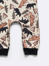 Load image into Gallery viewer, Black Bear Boys Romper