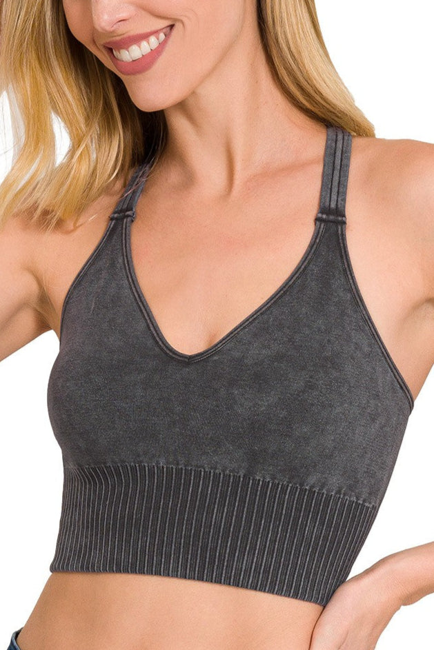 Mineral Wash Seamless Bralette
