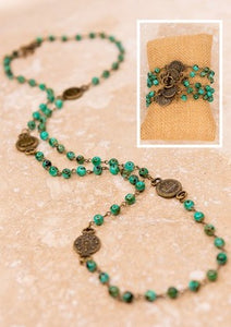 Blythe Coin Necklace Turquoise