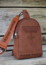 Load image into Gallery viewer, Montana West Embroidered Boot Stitch Sling Bag