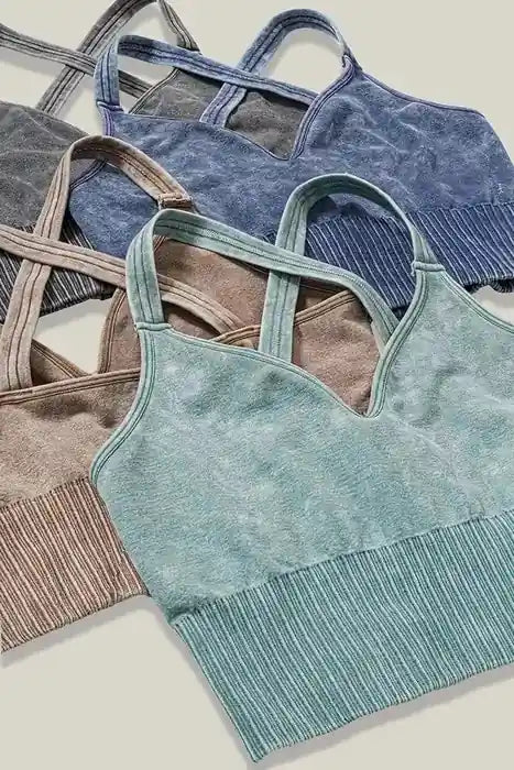 Mineral Wash Seamless Bralette