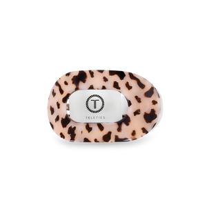 TELETIES - Round Flat Hair Clip | Small | Blonde Tortoise