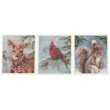 Load image into Gallery viewer, Primitives by Kathy - Winter Animal Swedish Dishcloth Set