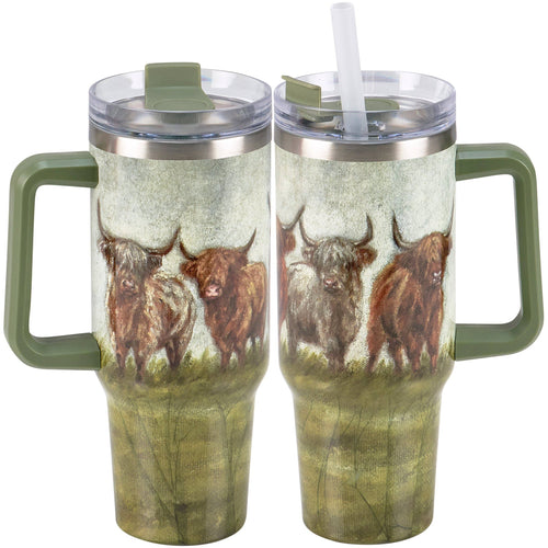 Primitives by Kathy - Highland Cows Travel Mug
