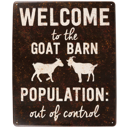 Primitives by Kathy - Welcome To The Goat Barn Wall Decor