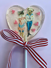 Load image into Gallery viewer, Old Timey Dog and Kitty Sweetheart Lollipops