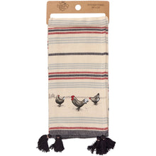 Load image into Gallery viewer, Primitives by Kathy - Chickens Kitchen Towel