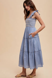Brindle Grace Smocked Maxi Dress
