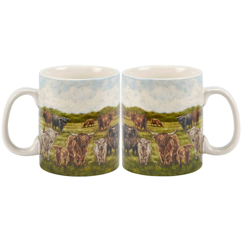Primitives by Kathy - Highland Cows Mug