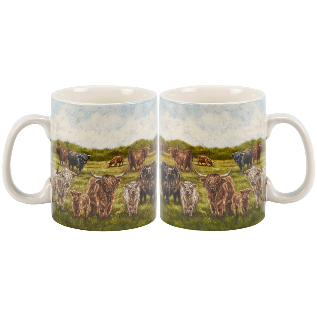 Primitives by Kathy - Highland Cows Mug
