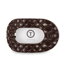 Load image into Gallery viewer, TELETIES - Flat Round Hair Clip | Large | Truly Taupe Quilted