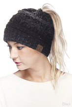 Load image into Gallery viewer, CC Confetti Messy Bun Beanie