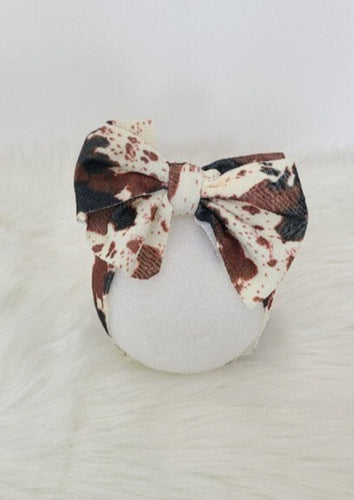 Cowhide Print Waffle Headband